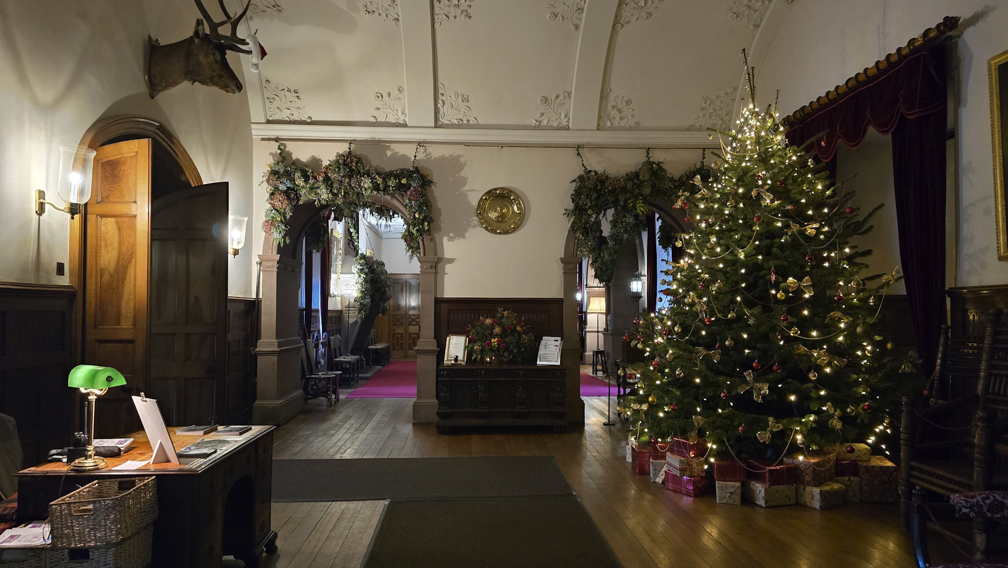 Dunster Castle at Christmas